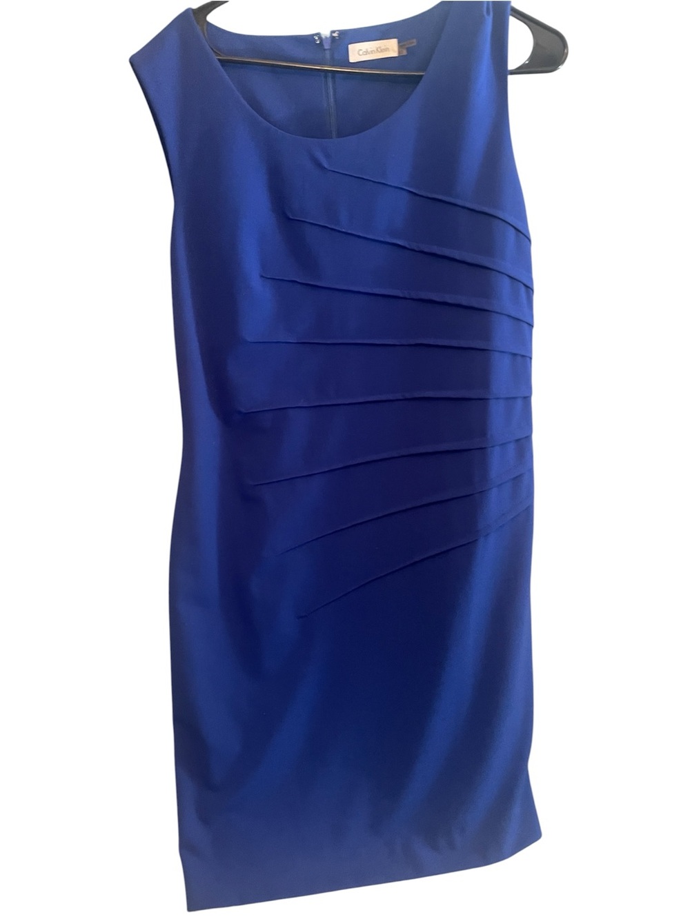 Calvin Klein Royal Blue Sleeveless Sheath Dress size 12
